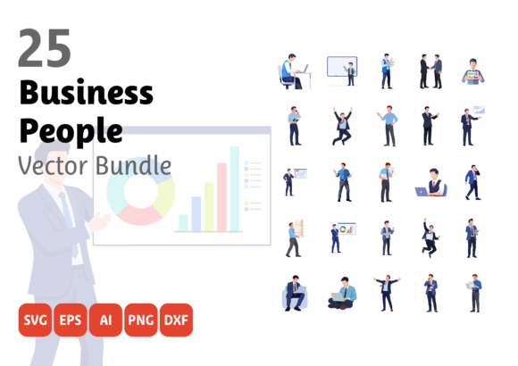Business People Vector Bundle: Graphics and Illustrations Review