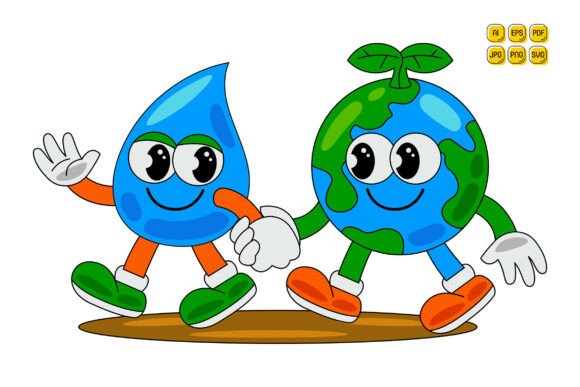 Cartoon Earth Character Vector Art 17 Review