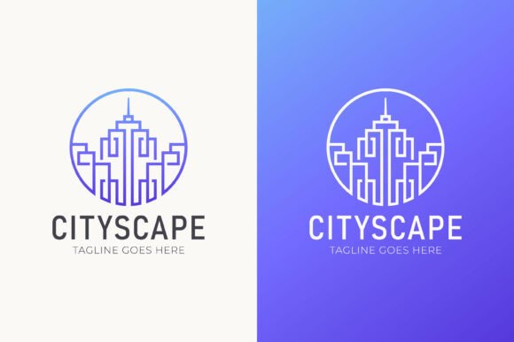Cityscape Urban Skyline Logo Graphics and Logos