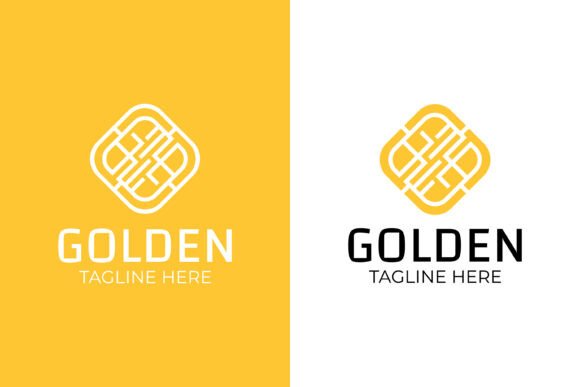 Golden Contact Electronic Chip Logo Graphics and Logos Review