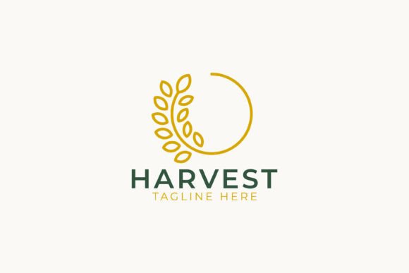 Harvest Wheat Logo Graphics and Illustrations