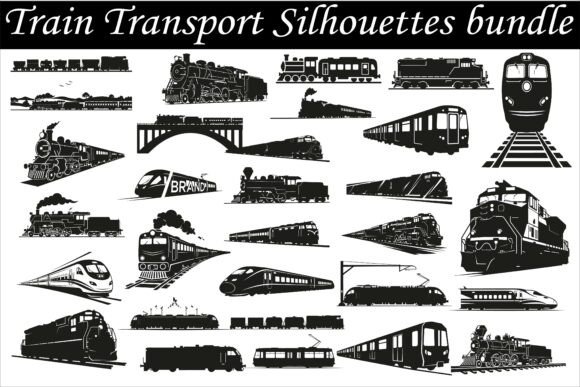 High-quality Train Transport Silhouettes Graphics and Crafts Review