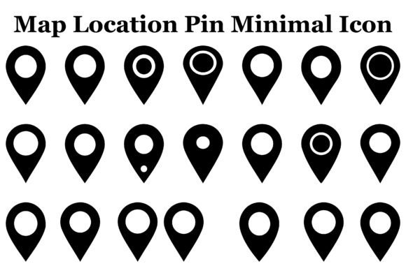Map Location Pin Minimal Icon Bundle Graphics Review