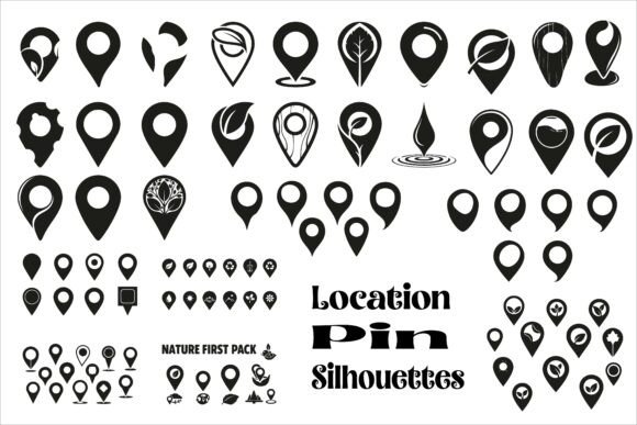 Modern Location Pin Silhouettes2 Review