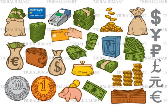 Money Icons Set - Finance Graphics and Icons Review