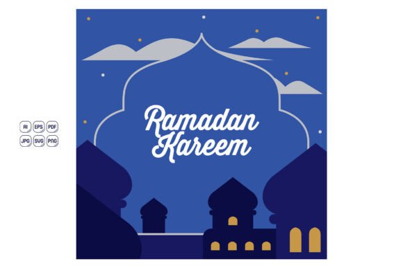 Ramadan Kareem Greeting Card 06 Graphics and Illustrations Review