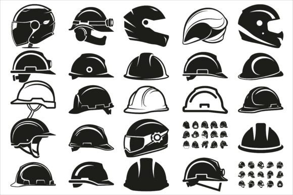 Simple and Bold Engineer Safety Helmet Graphics and Crafts