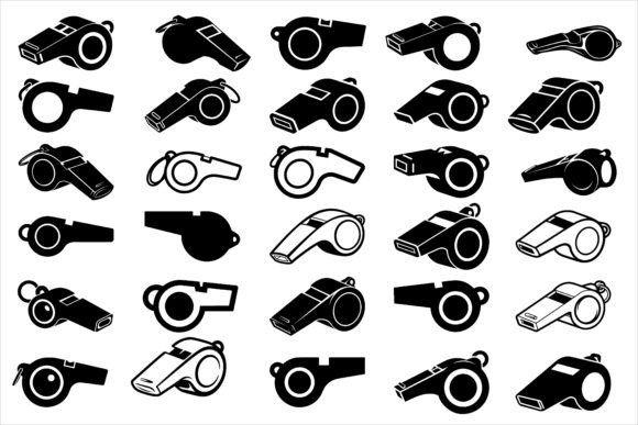 Simple Bold Referee Whistle Silhouette2 Graphics and Crafts Review