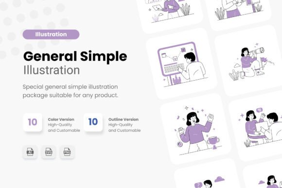 Simple Line Illustration General Graphics and Illustrations