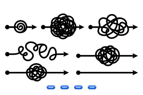 Tangled Arrow Line Vector Designs Review